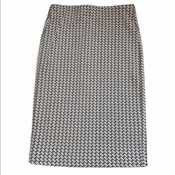 JOE FRESH Black&White Printed Stretch Pencil Skirt - Picture 1 of 7